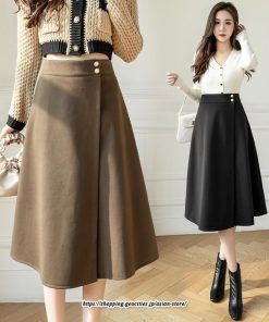 スカート | 秋 冬 レディース ボトムス ロングフレア ミモレ丈Aライン30代 40代 50代 着やせ 上品 秋冬 ラシャ 2022新作 通学 通勤