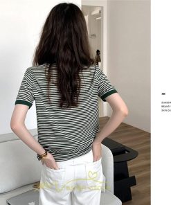 シャツ・ブラウス | ブラウス 半袖 Tシャツ おしゃれ 可愛い ゆったり 20代 30代 大人 40代 50代 レディース 夏物 ボーダー トップス 着痩せ 日常 お出かけ 体型カバー  カジュアル