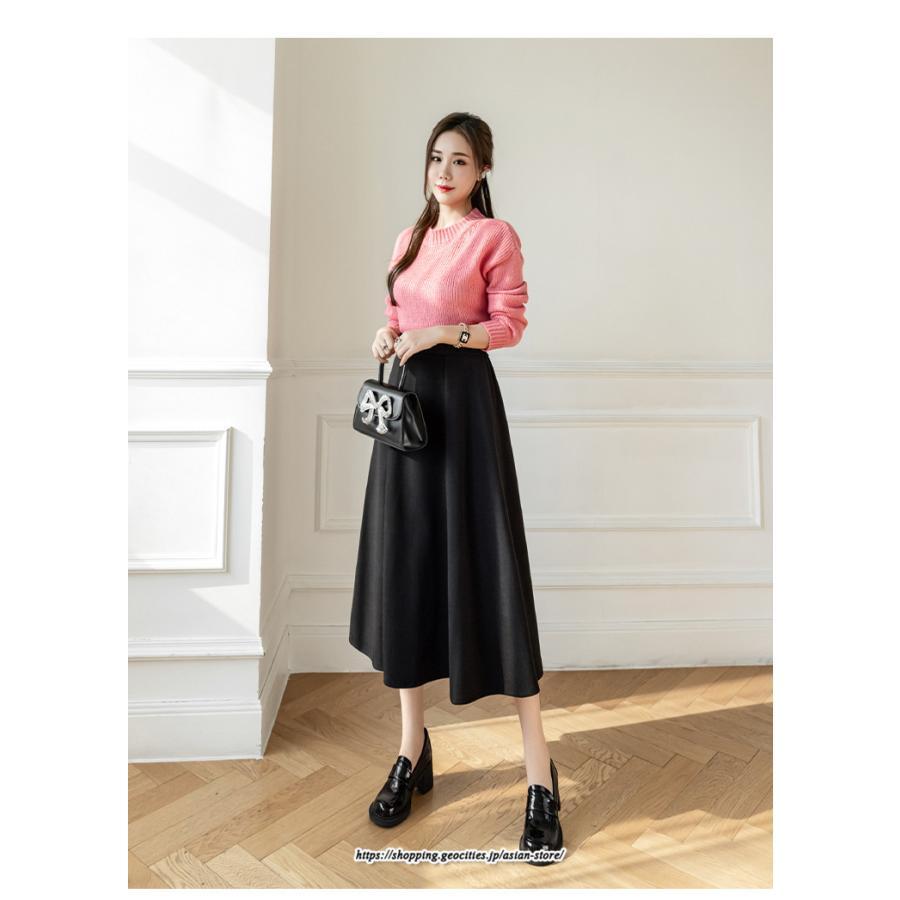 スカート | ロング秋 冬 レディース ボトムス ロング Aライン防寒 あったか 冬 暖か あたたか 秋冬 厚手 40代 30代 ラシャ 送料無料 50代