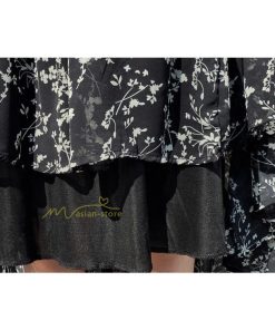 スカート | ロング 秋 花柄 柔らか ボトムス レディース ロングマキシ丈 シンプル 無地 カジュアル 着痩せ コーデ 春 30代 50代 秋20代 シフォン 40代 夏