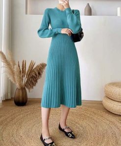 ワンピース | リブニット レディース 秋冬