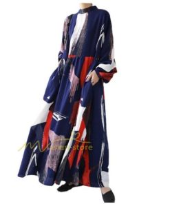 ミディアム | ロングワンピース ワンピース レディース 春 40代 キレイめ マキシ丈ワンピース 秋 長袖 夏物 プリント エレガント 20代30代 お出かけ 着痩せ カジュアル 上品