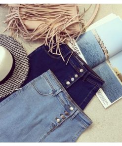 スカート | デニムタイト夏スリット ヒップアップ 夏服 無地 おしゃれ 20代30代 美ライン 女っぽい フェミニン 大人 オフィス