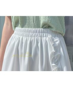 スカート | フレア ロング春物 レディース 春夏 リボン付き 蝶結び ウエストゴム 20代30代40代 通勤通学 カジュアル お出かけ 夏物 上品 着痩せ 着回し