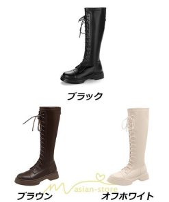 ロングブーツ | レディース ブーツ レディース 靴 シューズ 合皮レザー 歩きやすい 美脚 カジュアル 通勤 2022 ノーインソール インソール 通学 おしゃれ