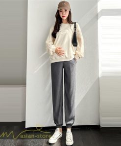 パンツ レギンス | マタニティパンツ レディース テーパードパンツ 着痩せ 無地 大きいサイズ 産前 ウエスト調整 カジュアル お出かけ マタニティウェア 日常感 送料無料 妊婦服