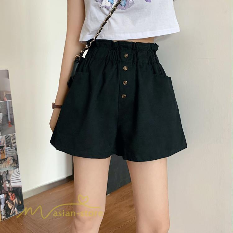 ショートパンツ | レディース サマーパンツ 夏コーデ 新作 おしゃれ ハイウエスト 無地 きれいめ 女性着 アウトドア ゆったり お出かけ パンツ ワイドパンツ 日常