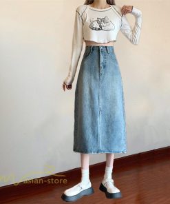 スカート | デニム マキシ夏 リゾート ロング結婚式 20代30代40代50代 カジュアル ひざ丈 ロング丈 春 キレイめ エレガント 可愛い 無地 レトロ