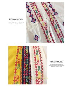 マキシ | ワンピース レディース コットン リゾート かわいい 五分袖 Ｖネック 花柄 上品 ロング丈 ファッション エスニック風 体型カバー お呼ばれ 二次会 民族風 披露宴