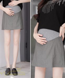 スカート | マタニティサマー 夏 おしゃれ 上品 無地 大きいサイズ レディース 着痩せ マタニティウェア マタニティ 妊婦服 産前 裏地付き ウエスト調整