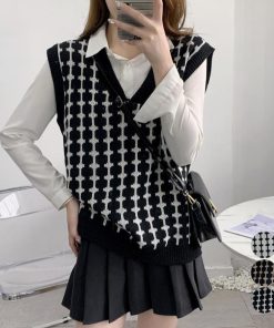 ニット・セーター | ニットベスト Vネック レディースニット