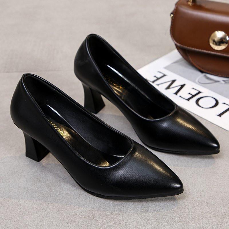 パンプス | 合皮レディース ポインテッドトゥ ピンヒール ストラップなし 黒 大きいサイズ ハイヒール 滑り止めソール パンプス 柔らかい生地 スリップオン