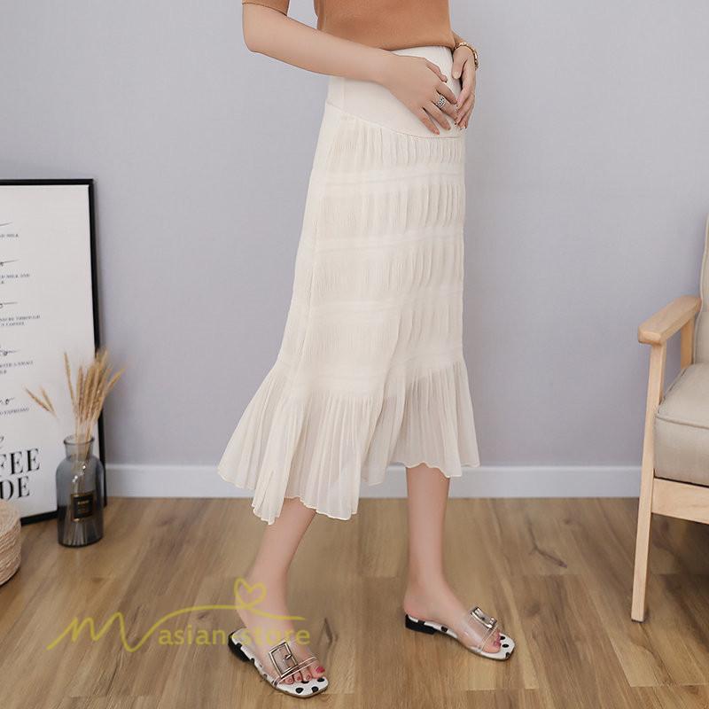 スカート | マタニティレディース Aラインロング丈 マタニティウェア 妊婦服 カジュアル 体型カバー 春 夏 ゆったり マタニティ ウエスト調整