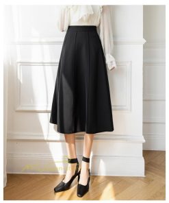 スカート | フレア無地 きれいめ 30代 40代 50代 着やせ 上品 ボトムス 春秋 夏 お洒落 通勤 エレガント 着痩せ 着回し ハイウエスト カジュアル 通学 お出かけ