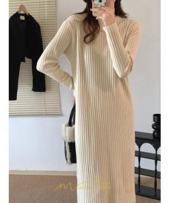 ニットワンピース | レディース 冬 きれいめ ニットフレア ロング おしゃれ 秋冬 送料無料 20代30代40代50代 可愛い おしゃれ 同窓会 通勤 女子会 デート