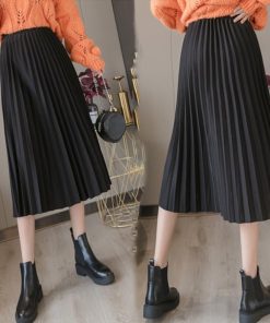 ロングスカート | プリーツスカート ハイウエスト 着やせ