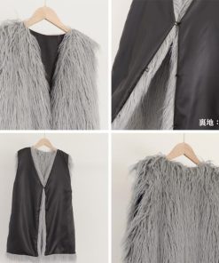 ジャケット・ブルゾン | エコファーベスト レディース韓国風ベスト