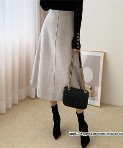 スカート | ウールAライン秋冬 レディース 厚手 ボトムス 冬服 秋冬スカート ミモレ丈ラシャ秋冬秋物