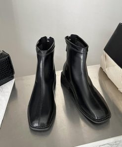 ショートブーツ | フルジップブーツ 美脚