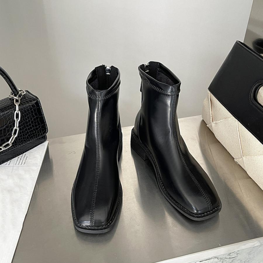 ショートブーツ | フルジップブーツ 美脚