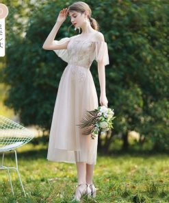 大人 | パーティードレス ドレス 結婚式 ミモレ丈 フォーマル ワンピース レース 袖あり 同窓会 謝恩会 二次会 綺麗 成人式 披露宴 スカート