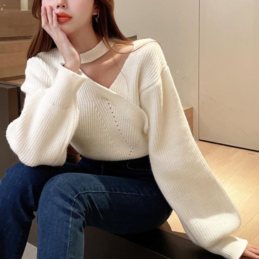 ニット・セーター | ショート丈 ニットトップスレディース秋冬