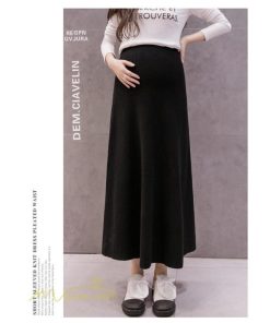 スカート | マタニティレディース 妊婦服 無地 着痩せ ハイウエスト カジュアル Aライン産前産後 体型カバー マタニティウェア ウエスト調整