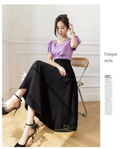 スカート | ロング丈 ボトムス レディース Aライン 上品 20代30代40代50代 カジュアル 通勤通学 お出かけ 夏物 韓国風 着痩せ 体系カバー エレガント