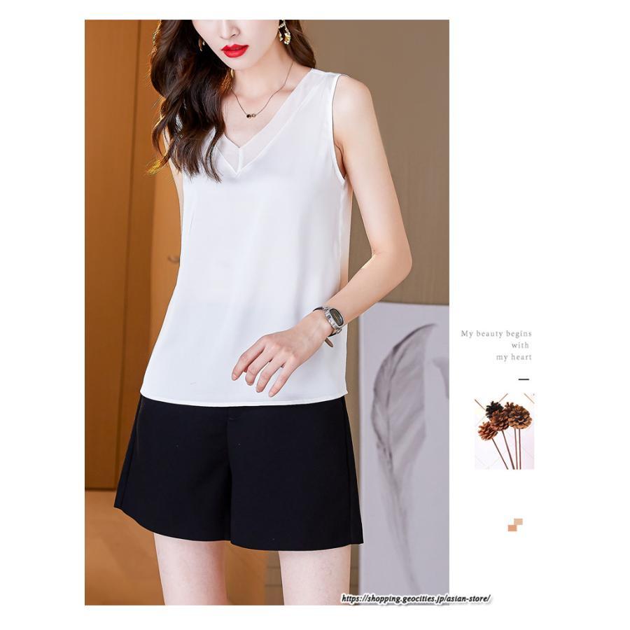 キャミソール タンクトップ | タンクトップ レディース 秋 秋服 レイヤード インナー ノースリーブ Vネック しわにくい ベーシック 重ね着 とろっと滑らかな肌触りの落ち感素材