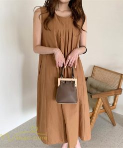 マキシ | ワンピース ノースリーブ 夏服 麻混 リネン混 春夏 カジュアル Aラインワンピース 綿麻 レディース フリーサイズ 夏 ロング丈 ギャザー きれいめ 無地