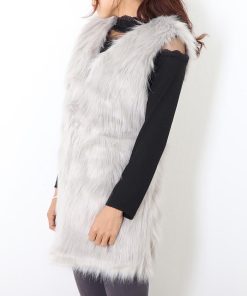 ベスト | チョッキ ジレ 毛皮 アウター レディース 秋冬 ファ レディース ファー 前開き