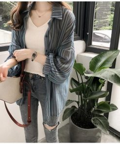 カーディガン | シフォンシャツブラウス 長袖 透け感 冷房対策 日焼け防止 無地 羽織り 体型カバー 大人 通学通勤 夏秋 トレンド フェミニン