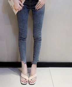 サンダル | クリアスクエアトゥ ミュール 夏