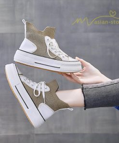 スニーカー | 厚底レディース ハイカット 4cmヒール 靴 軽量 歩きやすい 疲れにくい 美脚 ウォーキングシューズ ショートブーツ ナースシューズ