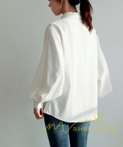 在庫ある | 短納期シフォンブラウスレディース パフスリーブシャツ ビジネスブラウストップス オフィスフォーマルシャツブラウス 薄手 春夏衣装 通学通勤 着痩せ OL 無地