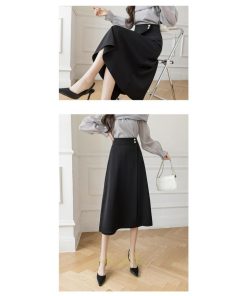 スカート | ボトムス ロング丈 ミモレ丈 Aライン 楽 大人 きれいめ 20代 30代 40代 通勤 上品 ビジネス オフィス 高見え 冬 2022新作 着痩せ 脚長効果 秋