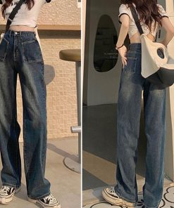 ワイド、バギーパンツ | レトロ デニムワイドパンツ ハイウエスト