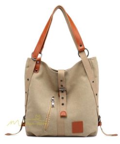 女性用バッグ | ショルダーバッグ リュック バッグ カバン レディース 帆布バッグ ズック カジュアル 旅行 肩掛け 手提げ シンプル エコバッグ ハンド 通勤通学 洗え 便利 収納