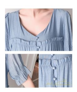 ワンピース | マタニティ ママ服 シフォン マキシレディース 産前 産後 マタニティ服 薄手 無地 マタニティウェア キレイめ お出かけ