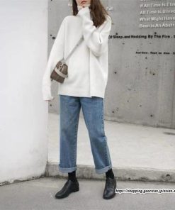 ニット・セーター | ニット レディース セーター 綿 タートルネック 秋 冬 長袖 トップス コットン 黒 白 大きいサイズ 30代 綿ニット 20代 40代 おしゃれ 50代