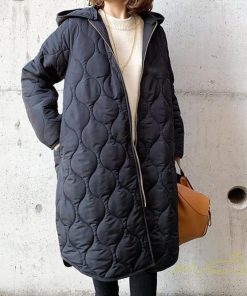 ダウンジャケット コート | キルティングコート ダウン ダウンジャケット フード付き ロング丈 ゆったり ダウンコート 中綿ジャケット 防風 中綿コート 防寒 アウター 30代40代50代