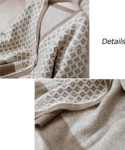 カーディガン | ニットトップス ニット長袖 幾何学柄 配色ダイス柄 羽織り アーガイル柄 春秋冬 ジャガードレディース