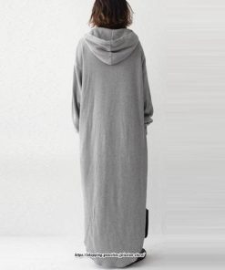 マキシ | ワンピース レディース パーカーワンピース 長袖 秋 冬 パーカー ロングワンピース ゆったり フード付き 体型カバー 40代 お洒落 通勤 上品 30代