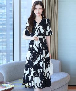 ミディアム | Aラインワンピース 着痩せ レディース カジュアル 半袖 きれいめ サマーワンピース 上品 大きいサイズ ワンピース 20代 ひざ丈 40代 日常感 お出かけ 30代