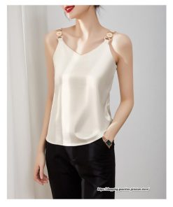 キャミソール タンクトップ | キャミソール サテン インナー レディース 重ね着 キャミ サテン生地 下着 肌着 ノースリーブ 光沢感のあるキャミソール 春 滑らかな手触り トップス 夏 秋