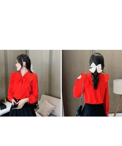 シャツ・ブラウス | ブラウス レディース 長袖 ブラウスシャツ ボウタイ フォーマル チュニック 大人 春秋 フォーマル スーツ オフィス トップス 30代 母 ママ きれいめ 20代 OL