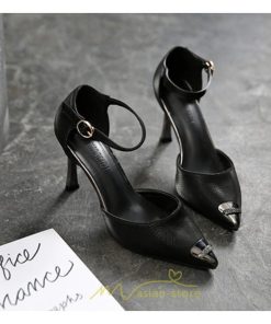 パンプス | ハイヒール ポインテッドトゥ ヒール5cm7cm8.5cm パーティー フォーマル ストラップ ピンヒール 大きいサイズ 歩きやすい 靴 結婚式 パーティ