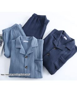 パジャマ ルームウェア | パジャマ メンズ 前開き 長袖 秋新作 春 秋 綿糸 上下セット 男性 薄手 ルームサプリ セットアップ 大きいサイズ 無地 ルームウェア おしゃれ シンプル