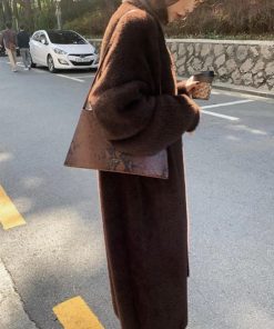 カーディガン | シャギーロングニット韓国風