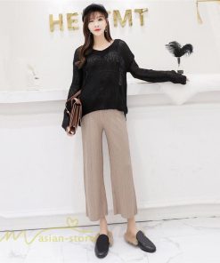 パンツ レギンス | マタニティパンツ レディース 妊婦服 カジュアル 着痩せ リブ ワイドパンツ マタニティ ウエスト調整 ゆったり 大きいサイズ 上品 パンツ お出かけ 上品